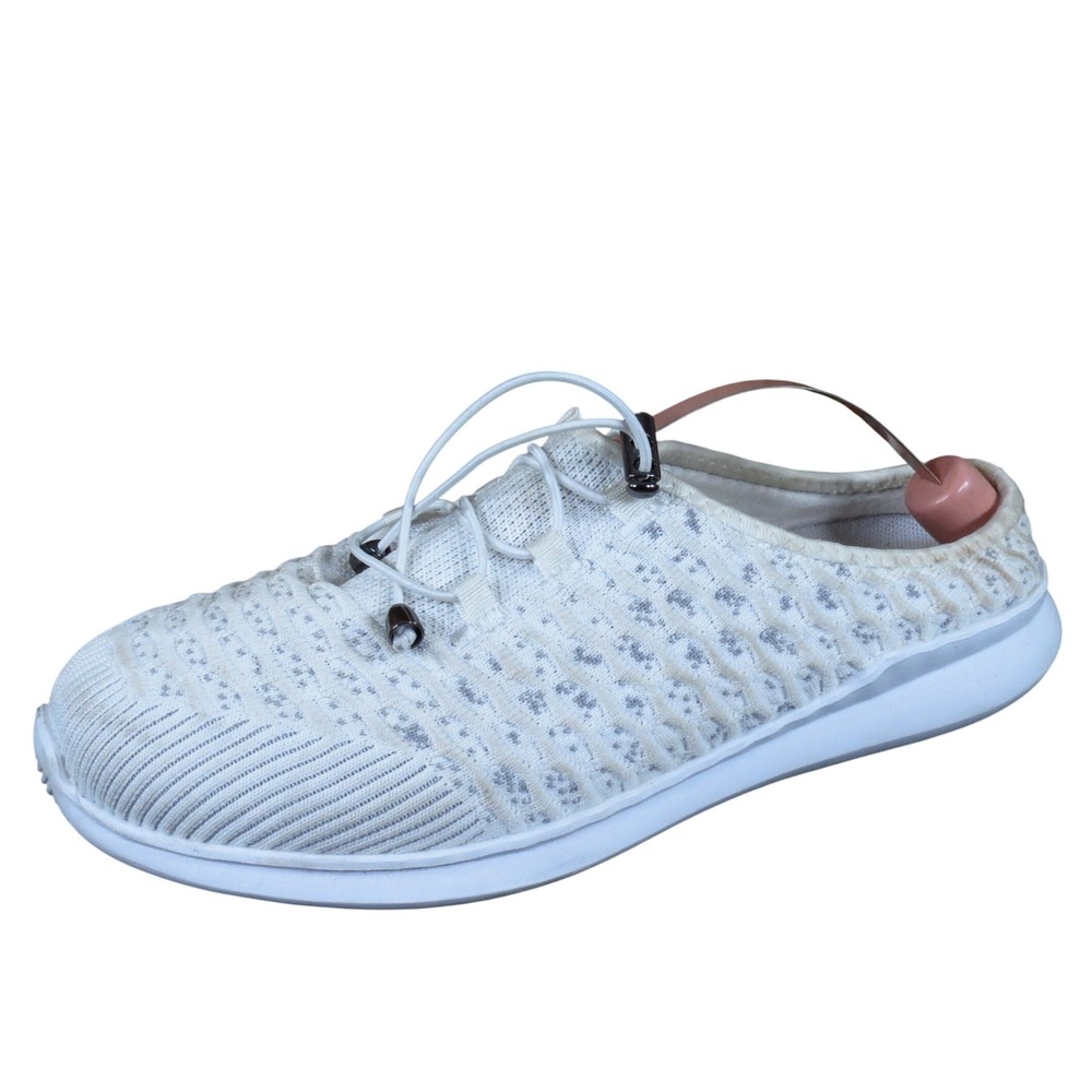 Propet TravelBound Slide White Daisy Women Casual Mule 9.5 Extra Wide White